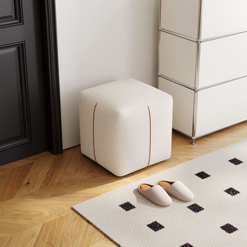 18.5cm Wide Solid Colour Accent Stool Ottoman