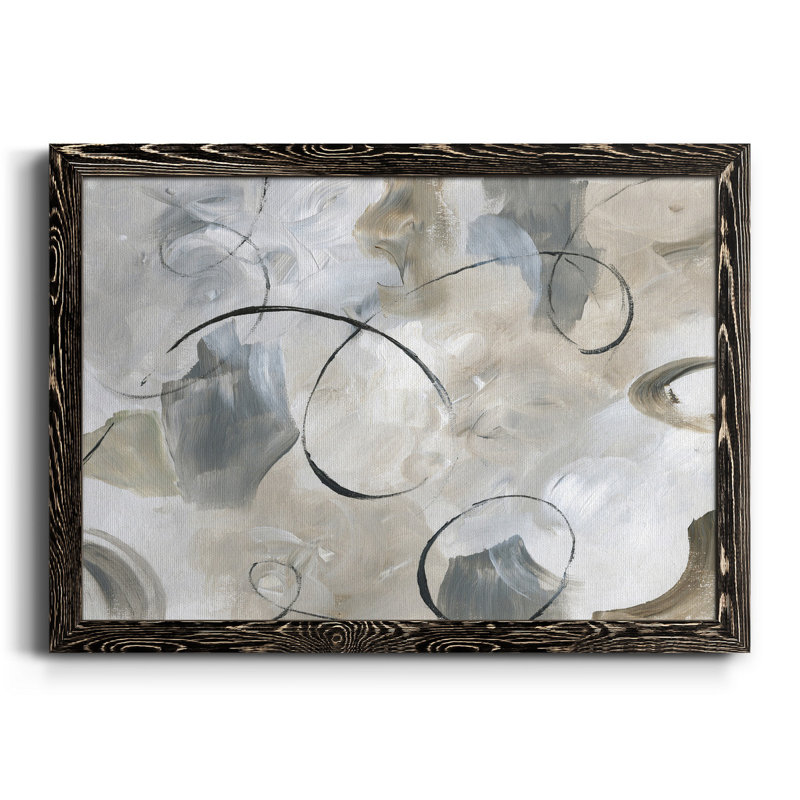 Crescendo - Peinture sur toile encadrée, H 24 po x l 18 po x P 1,5 po, Toile avec cadre noir