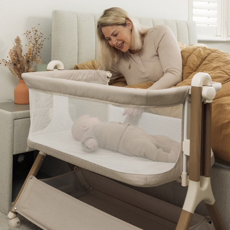 Cloud Bedside Crib, Oatmeal