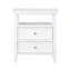 Table de chevet 2 tiroirs blanche-2122132990