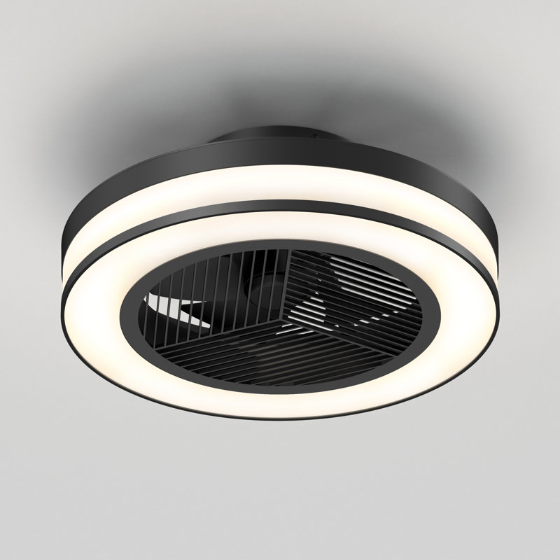 Fandelier, ventilateur et lumière DEL intégrée Wrought Studio ™ Navina