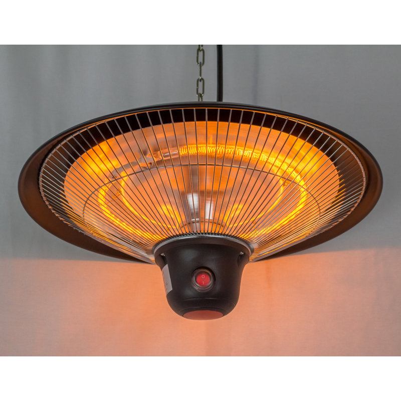 Black Electric Gazebo Heater with Remote Control