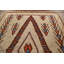 Tapis beige en laine noué à la main de conception unique 9 pi 5 po x 12 pi 9 po New Age