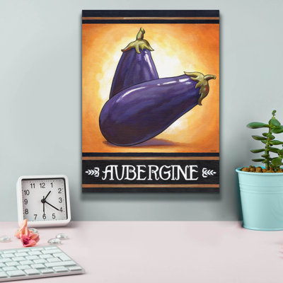 «Market Sign Aubergine» par Cathy Horvath-Buchanan, art mural sur toile