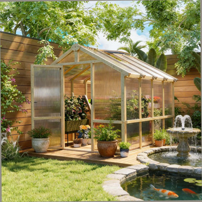 Modern Walk-In Greenhouse,Wooden Greenhouse