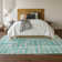 Premium Machine Washable Prisco Teal Rug