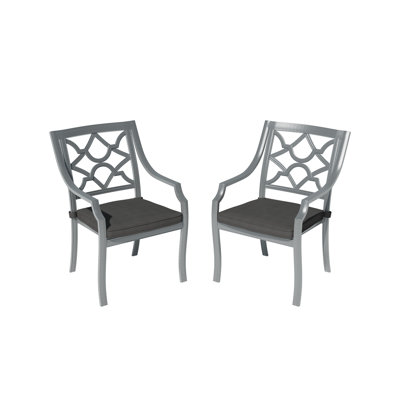 Outdoor Dining Armchair with Sunbrella® Cushions