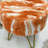 Markie Everly Quinn Round Faux Fur Ottoman-1088685149