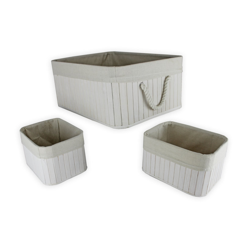 Highland Dunes Fabric Decorative Bin
