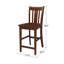  Tabouret de comptoir en bois massif Guzik-1160073747-1160073734