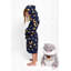 Peignoir à capuchon de luxe pour enfants avec ceinture à poches avant - CŒUR