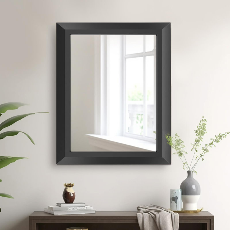 Miroir mural Amara, 48 po x 30 po, Bois jaune clair