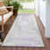 Machine Washable Indoor/Outdoor Xhevrie Lavender Rug