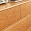 Simple solid wood multi-drawer storage sideboard-129742196