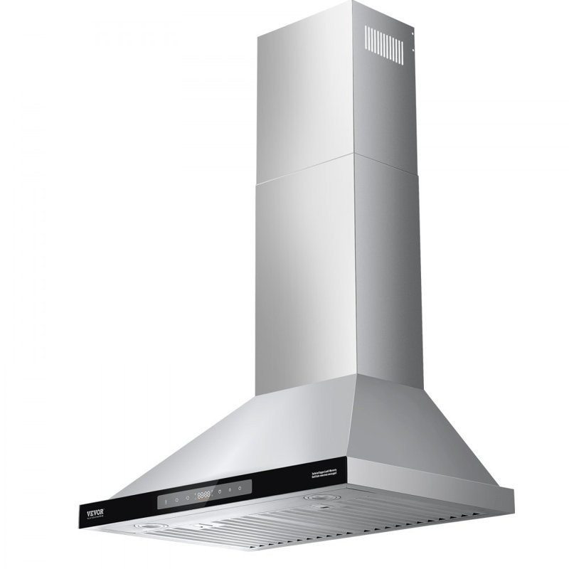 Hotte murale de 30 po pour hotte de cuisine à fixation au plafond 800 CFM et commande tactile