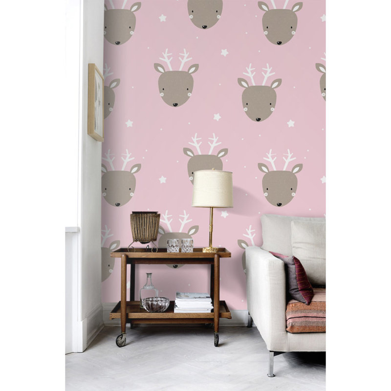 Hafsa 2.5m x 2.5m Matte Wallpaper Roll, 250 x 250cm