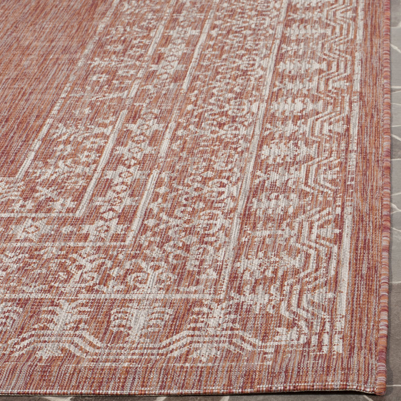 Mccoy Rectangle Floral Hand Woven Indoor / Outdoor Area Rug, Rectangle 201 x 290 cm
