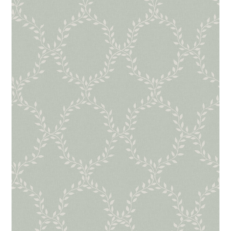 Villa Dalaro 2 Geometric Wallpaper Roll by Hanna Wendelboo-Hansson, Sage Green
