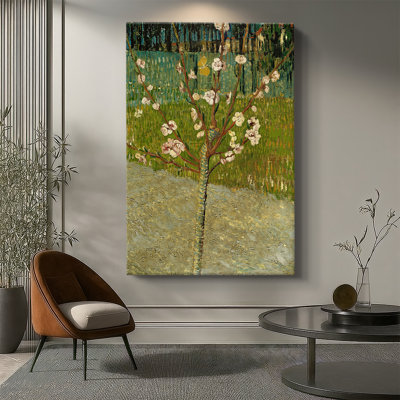 Almond Tree in Blossom -Gallery Wrapped Canvas by Vincent van Gogh