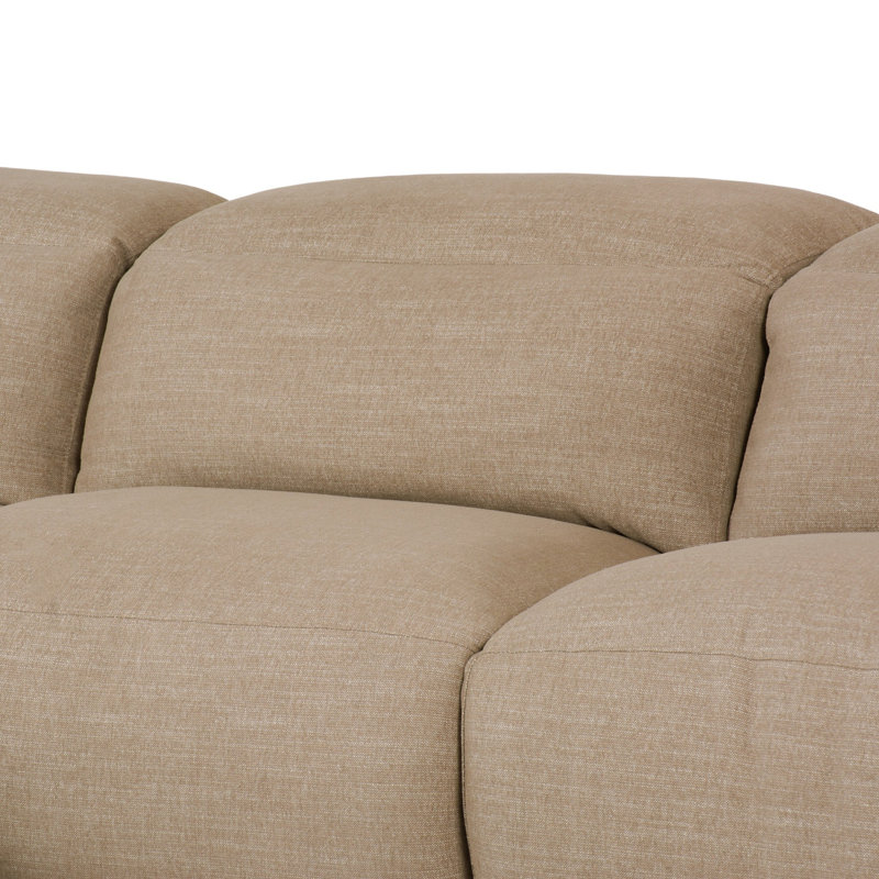 Radley 3 - Piece Upholstered Sectional, Left Hand Facing, Crypton Nomad Taupe Polyester Blend