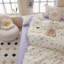 Ensemble d'édredon en microfibre à imprimé floral