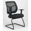 Chaise de salle d'attente en tissu avec structure en métal Apollo