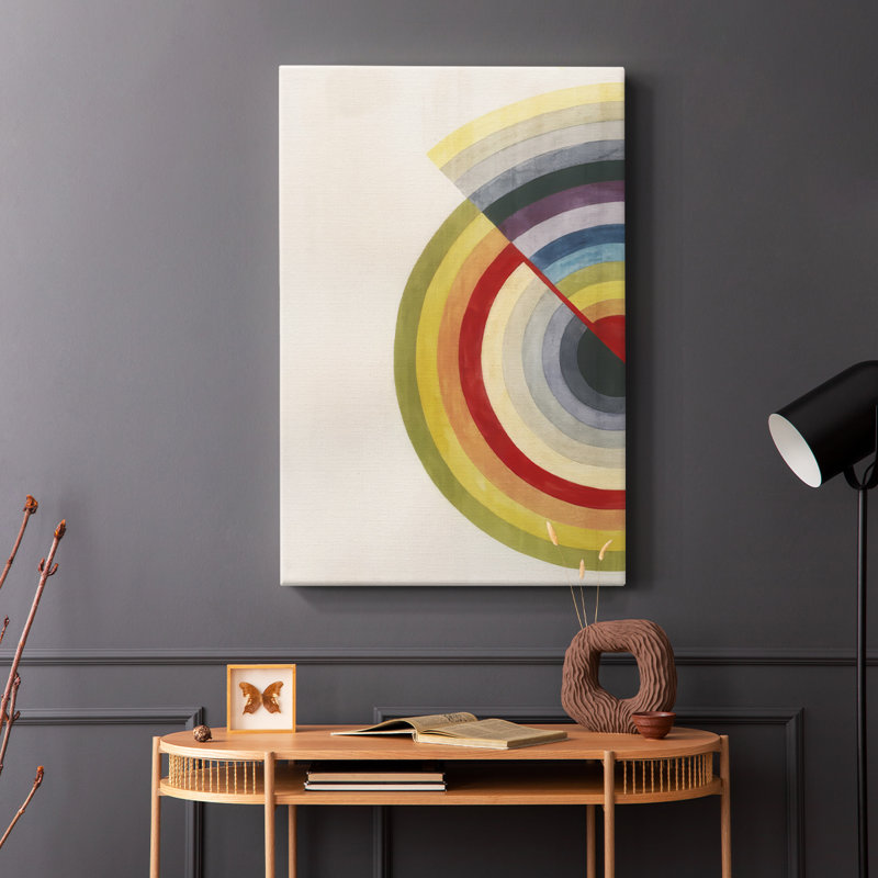 Rainbow Core Diptych I - Cavas enveloppés de galerie, H 60 po x l 40 po