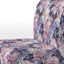 Bleu et mauve floraison des fleurs de chrysanthème - Fauteuil de chambre rembourré de ferme, fauteuil d'appoint floral rustique