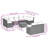 Vidaxl Garden Sofa Set Black