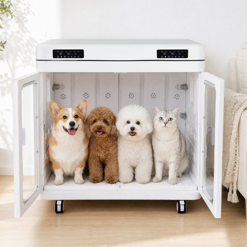 Pet Dryer Box, Professional Pet Drying 430L Dryer Box with Quiet 40dB Drying, Auto Temp & Humidity Control, Strong Airflow for Large Dogs & Cats