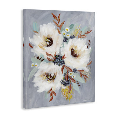 "White Flowers Trio", art mural par Amanda Hilburn