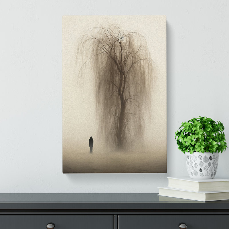 Weeping Willow Minimalism No.3 - Wrapped Canvas, 60cm H x 40cm W x 3cm D