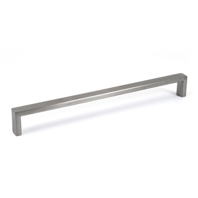 Poignée barre 8" pour centre à centre de zinc massif, Nickel brossé