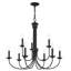 Lustre style chandelier 9 lumières Arunvir-391015176
