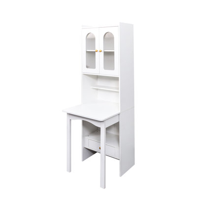Tony Fold-Out Convertible Writing Desk with Shelf & Drawer