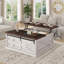 Table basse à plateau relevable de 39,4 po avec rangement, tables basses de ferme pour le salon-26155504-20552456