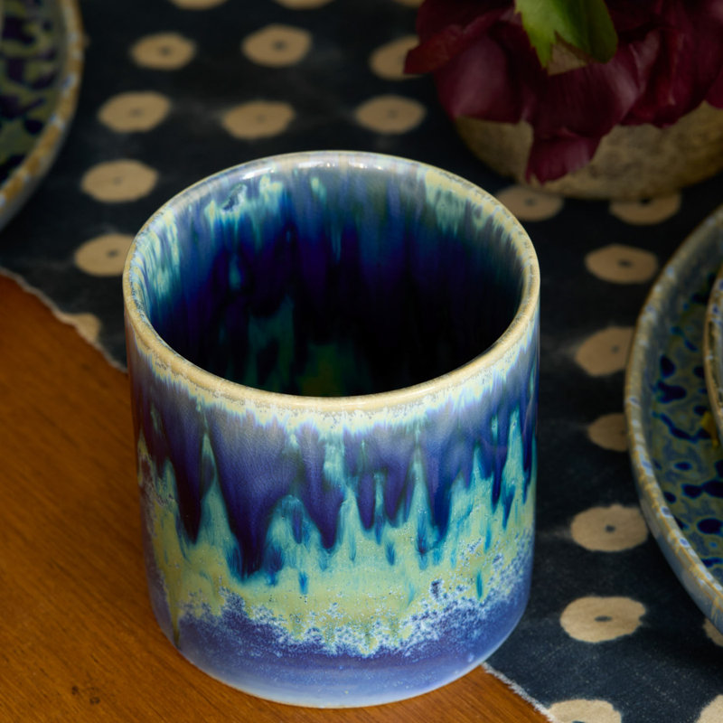 Hanami Stoneware Cup, Blue