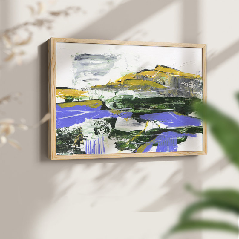 Silent Mountain VI - Reproduction encadrée - Restickable, Naturel, H 11 po x l 14 po