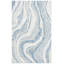 Krish Abstract Handmade Tufted Wool Blue/Ivory Area Rug-796615650