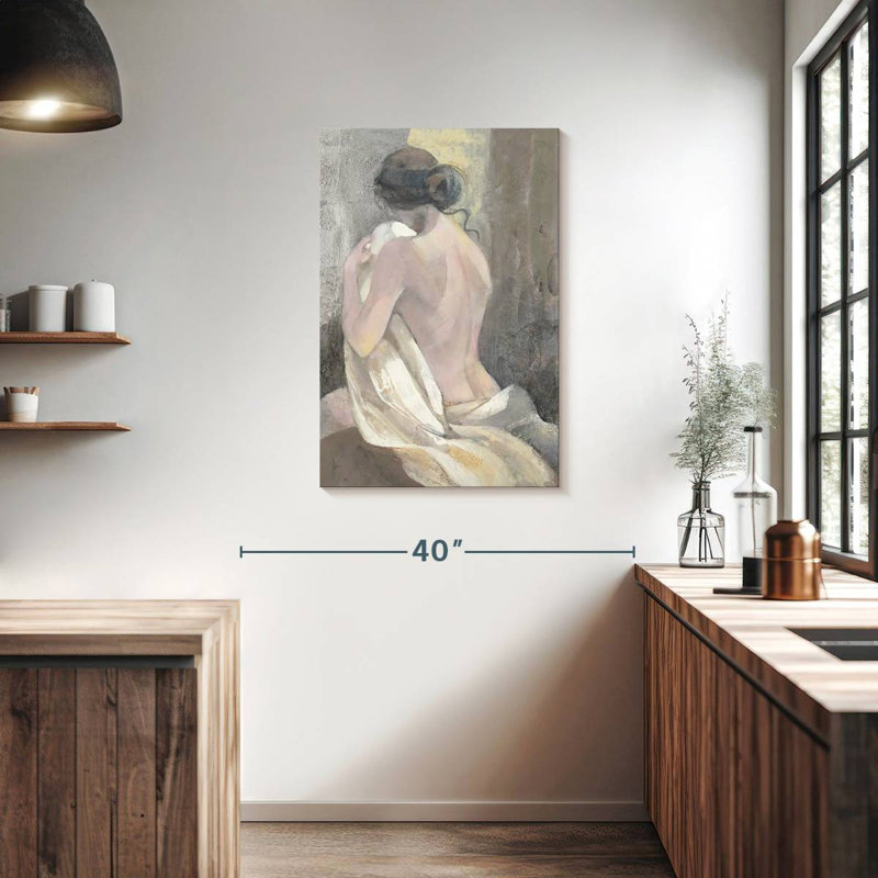 Leisha après le bain II, H 36 po x l 24 po