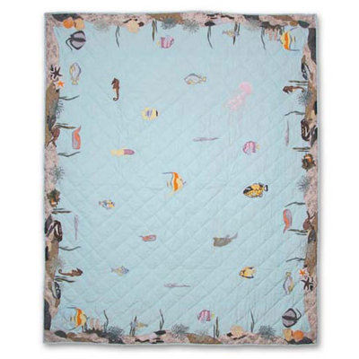 Underwater Haven Rustic Cotton Quilt