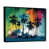 Toile avec cadre flottant noir