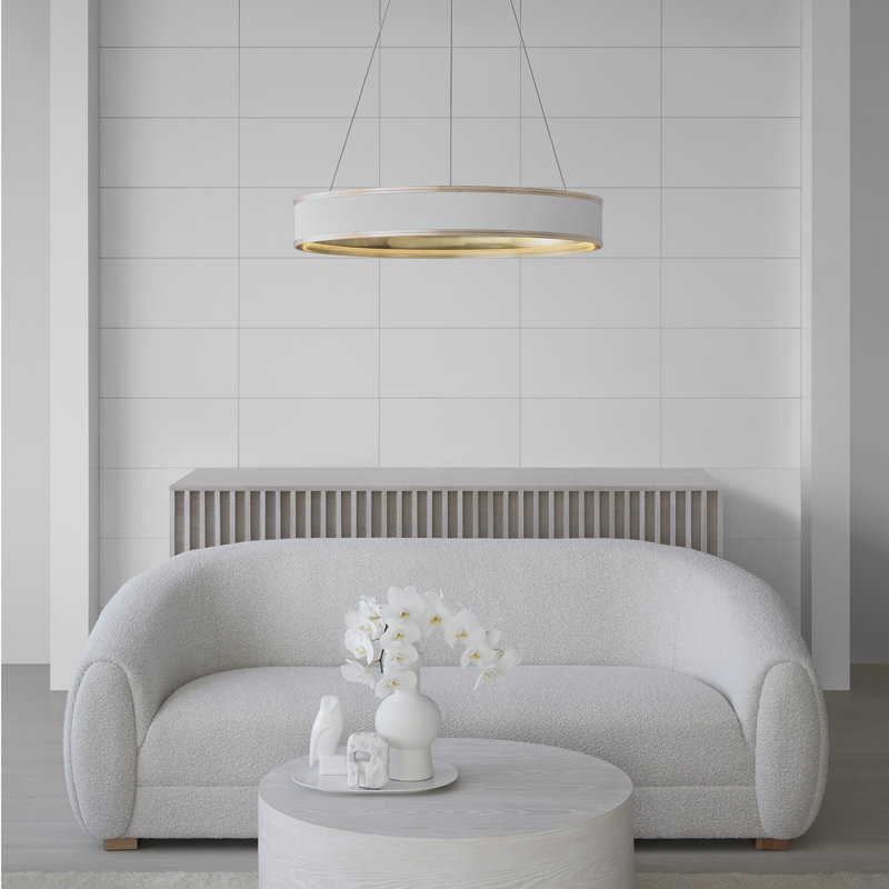 Chapman & Myers Connery 40" Ring Chandelier, Antique-Burnished Brass