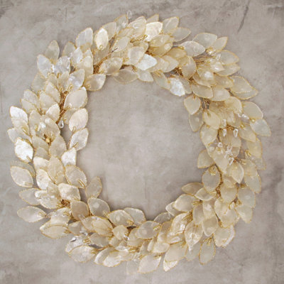 Handcrafted Mixed Assortment Shell / Capiz 19'' Wreath