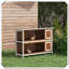 Cage à lapin en bois à 2 étages avec portes verrouillables et toit étanche-1683483692-1683483688