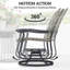 Ensemble de 2 fauteuils oscillants d'extérieur Outsunny