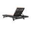 Chaise longue de patio en bois d'acacia Archer avec dossier réglable et coussin amovible-1829823082