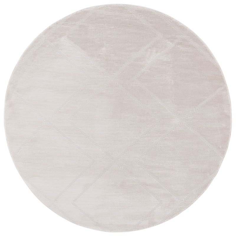 Dilya Performance Geometric Rug, Round 6'7"