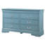 Charmante commode traditionnelle sarcelle