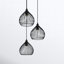 Luminaire suspendu en forme de goutte à 3 lumières Fircrest-25228435